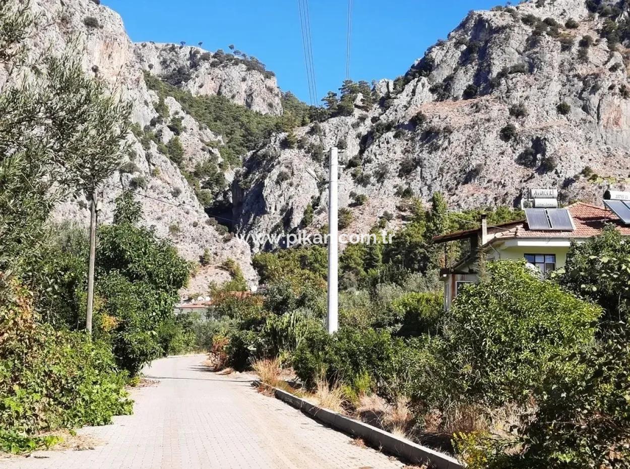 Fethiye Göcekte Freistehende Wohnung Zoning Schnäppchen Grundstück Zu Verkaufen