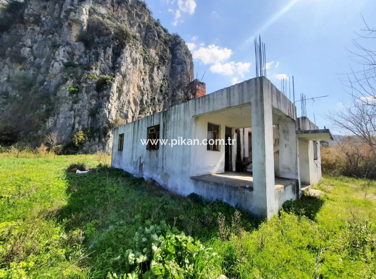 Mugla Dalyan 3500 M2 Grundstück 120 M2 Einstöckiges Einfamilienhaus Zu Verkaufen