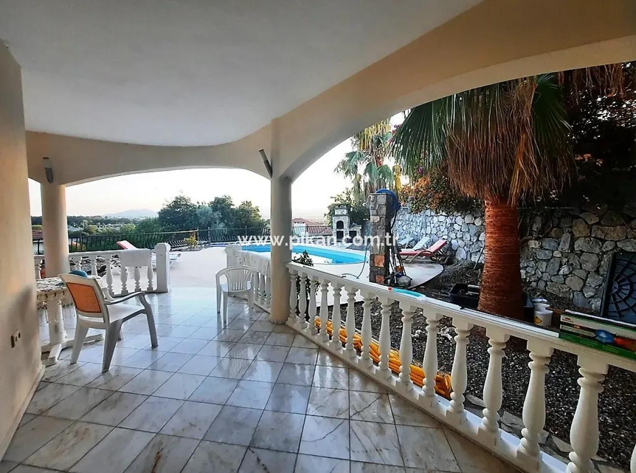 Freistehende Villa Mit Vollem Blick Auf Die Natur Schwimmbad Zum Verkauf In Dalaman Gürköy