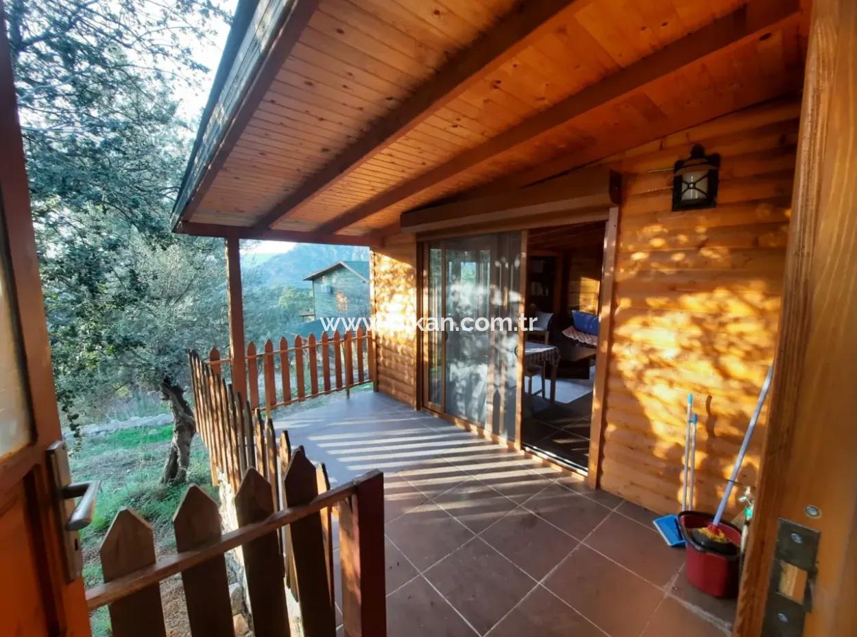 Mugla Ortaca Gökbel 1 +1-Teil-Einfamilienhaus Mit Meerblick Jahresmiete