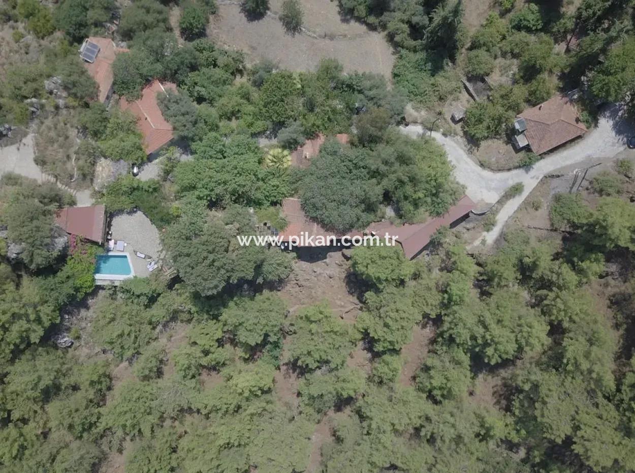 Mugla Ortaca Gökbel 1 +1-Teil-Einfamilienhaus Mit Meerblick Jahresmiete