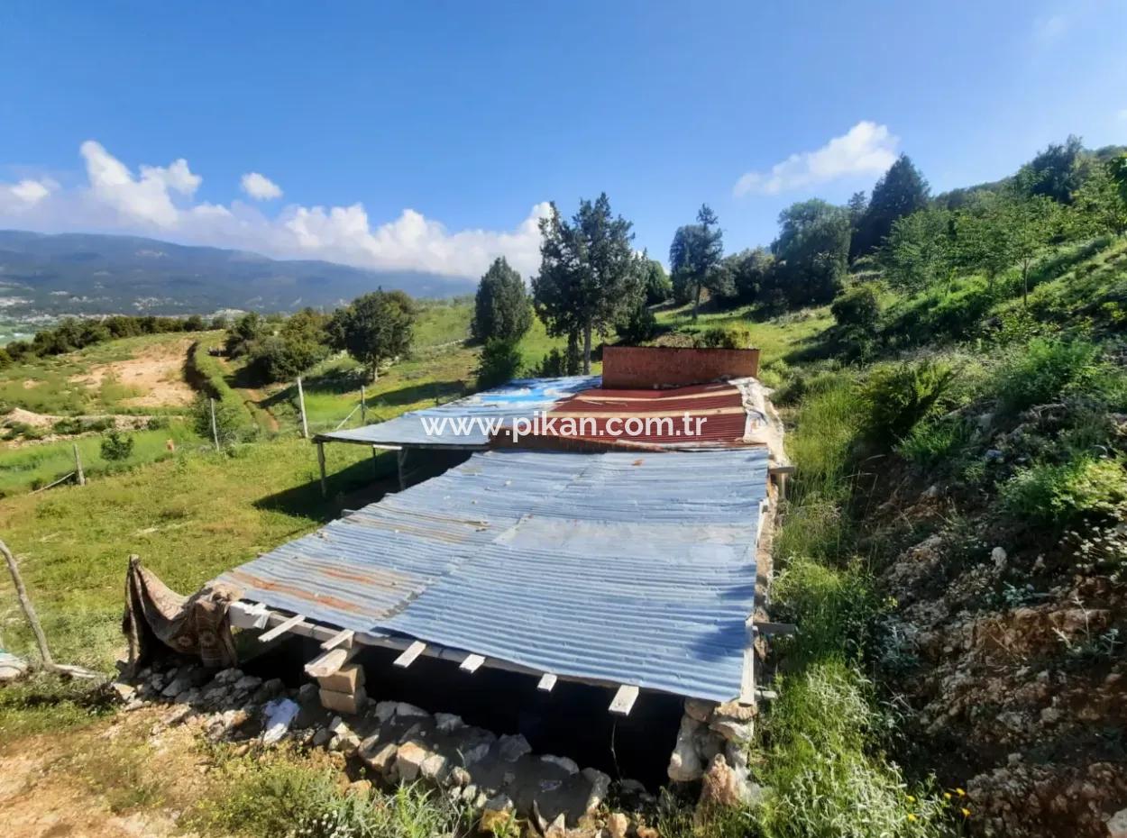 5 000 M2 Grundstück In Çameli Kızılyaka 2 In 1 Einfamilienhaus Und Scheune Zu Vermieten