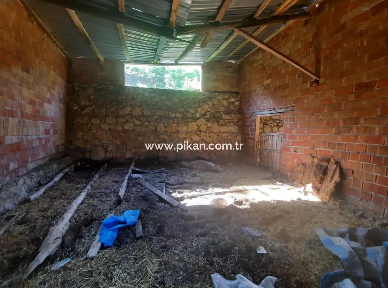 5 000 M2 Grundstück In Çameli Kızılyaka 2 In 1 Einfamilienhaus Und Scheune Zu Vermieten