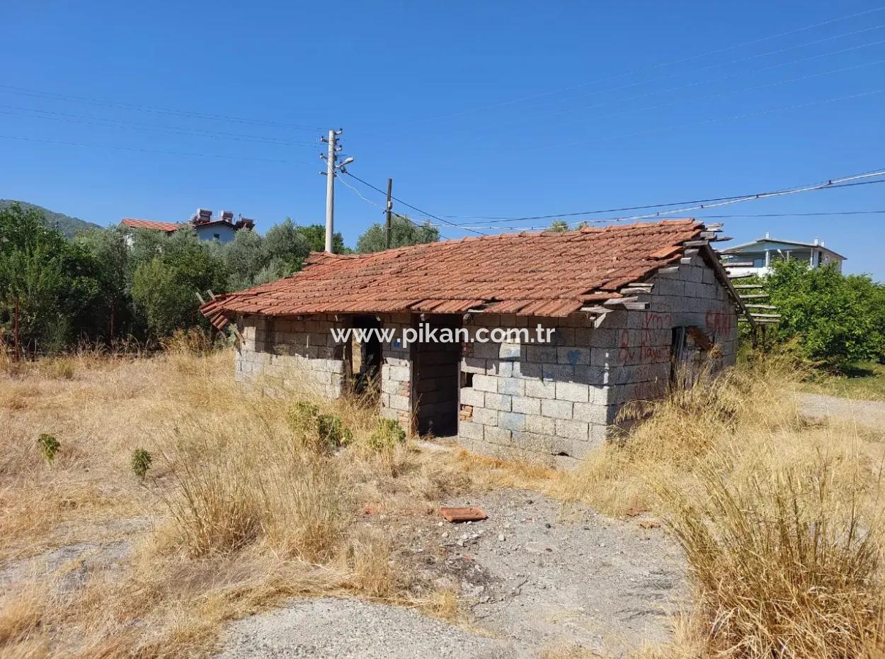 Muğla Ortaca Ekşiliyurt Freistehendes 950 M2 Land, Dorfhaus Und Scheune Zum Verkauf
