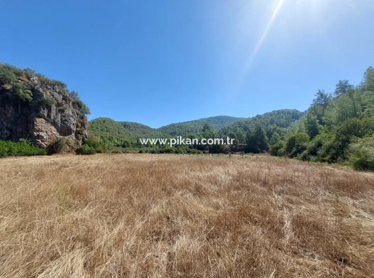4.427 M2 Fruchtbares Land Mit Blick Auf Die Berge Und Die Natur In Ortaca Okçular Zu Verkaufen