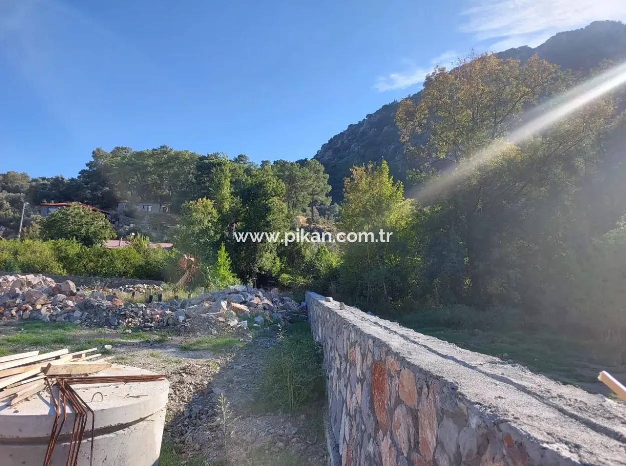 Ortaca Mergenlide Mountain Edge, 1 400 M2 Zoniertes Land Zum Verkauf