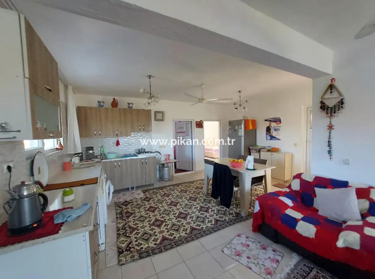 Ortaca Okçular 700M2 Grundstück, 100 M2 2 1 Freistehendes Unmöbliertes Haus Zu Vermieten