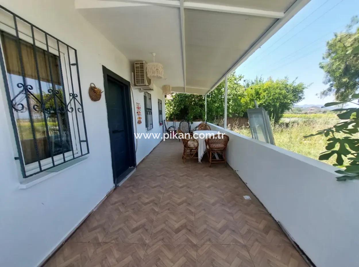 Mugla Dalyanda 70M2, 2 In 1, Möblierte Erdgeschosswohnung Mit Pool Zu Verkaufen