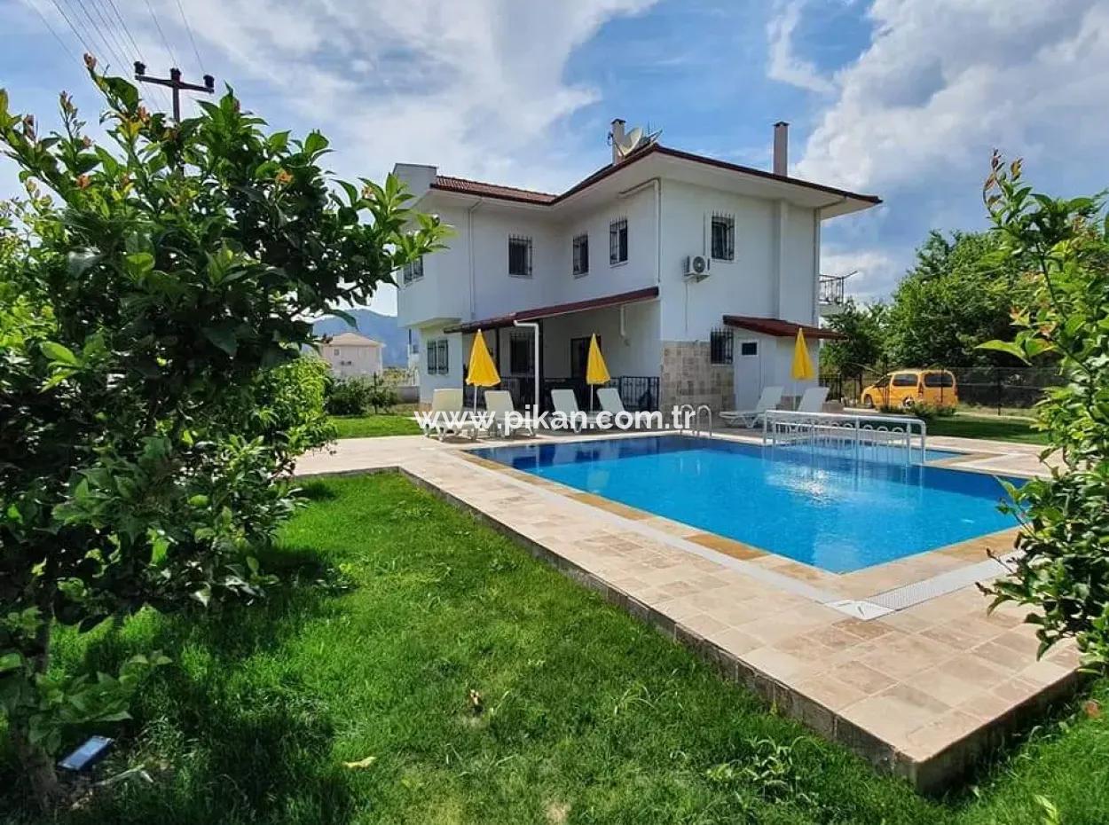 Freistehende Villa Mit Pool Zum Verkauf In Dalyan – 3 1 Duplex Mit Wärmepumpe