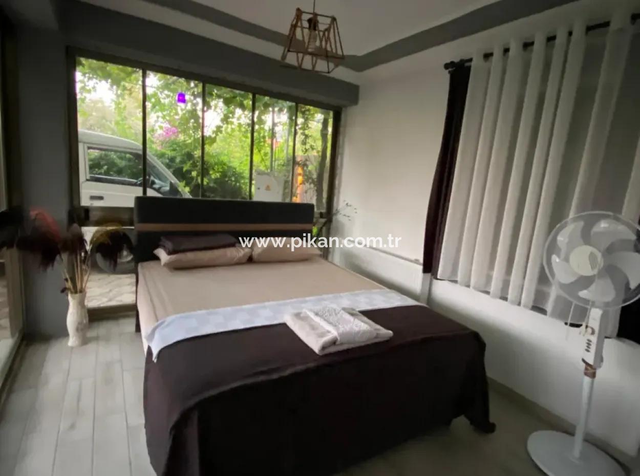 Ortaca Ekşiliyurt 2 1 Möblierte Wohnung Zur Miete Auf Einem Grundstück Von 700 M2 Mit Swimmingpool