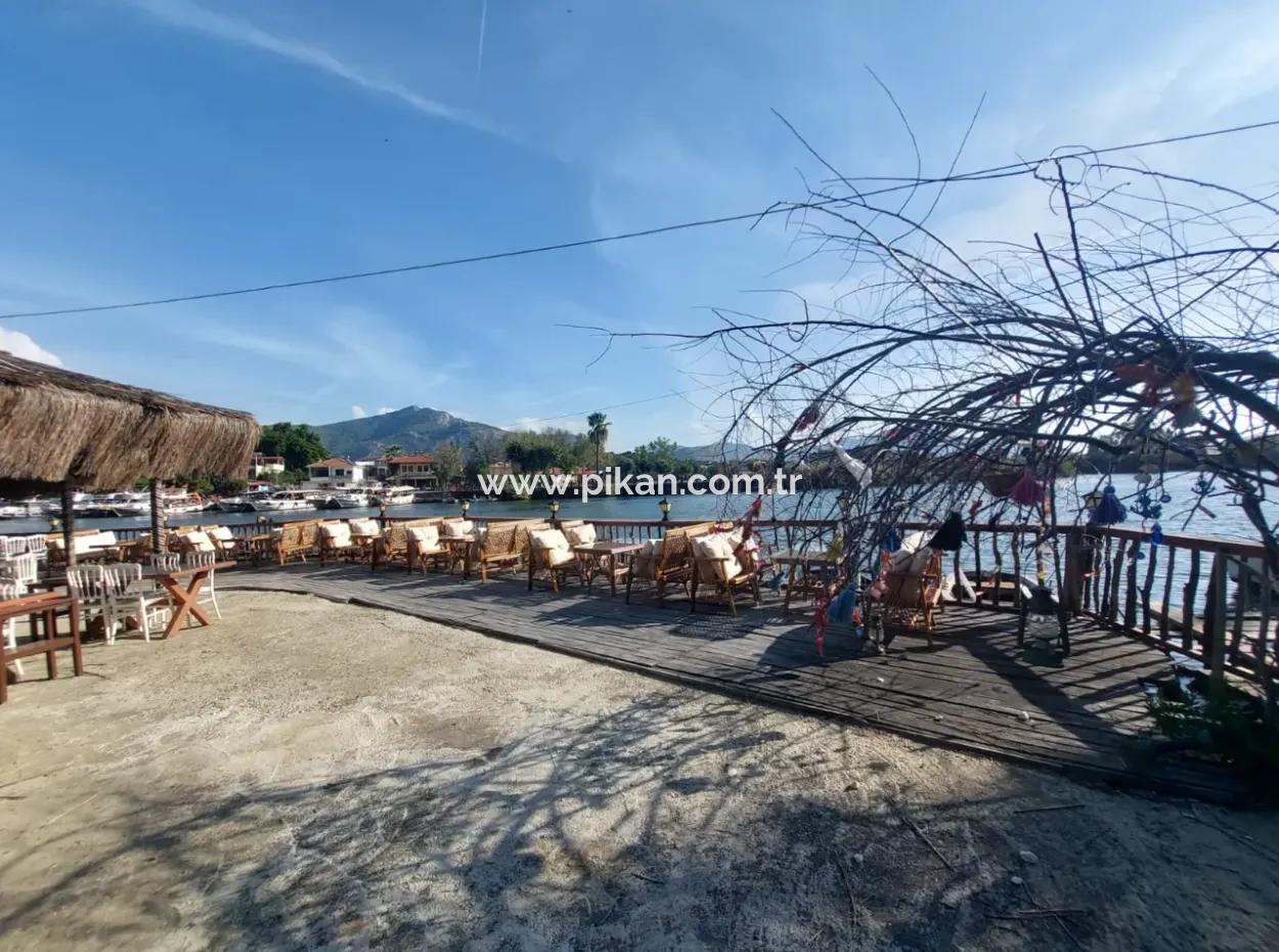 Köyceğiz Çandır Dalyan Canal Zero 865 M2 Haus Und Restaurant Zu Verkaufen