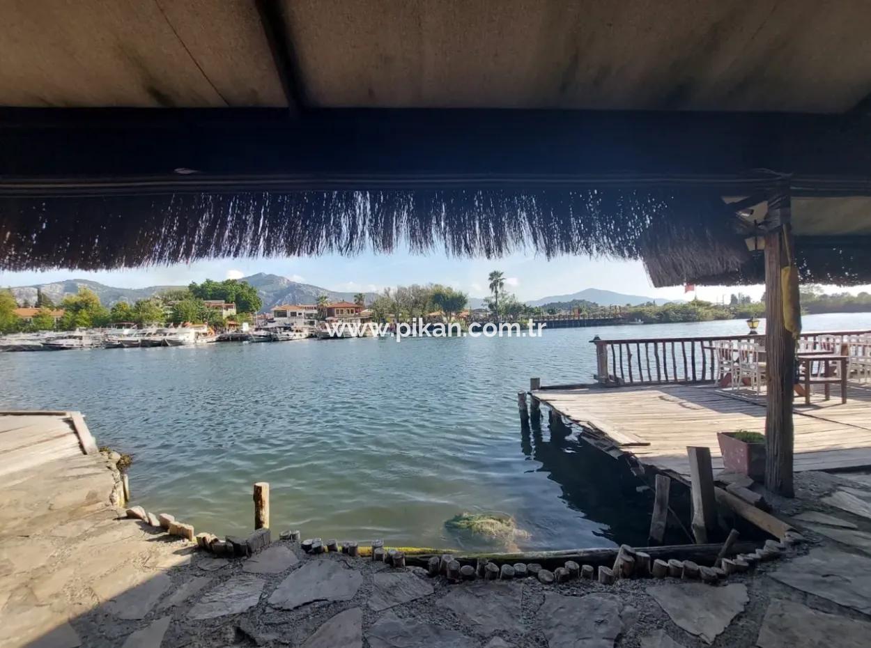 Köyceğiz Çandır Dalyan Canal Zero 865 M2 Haus Und Restaurant Zu Verkaufen