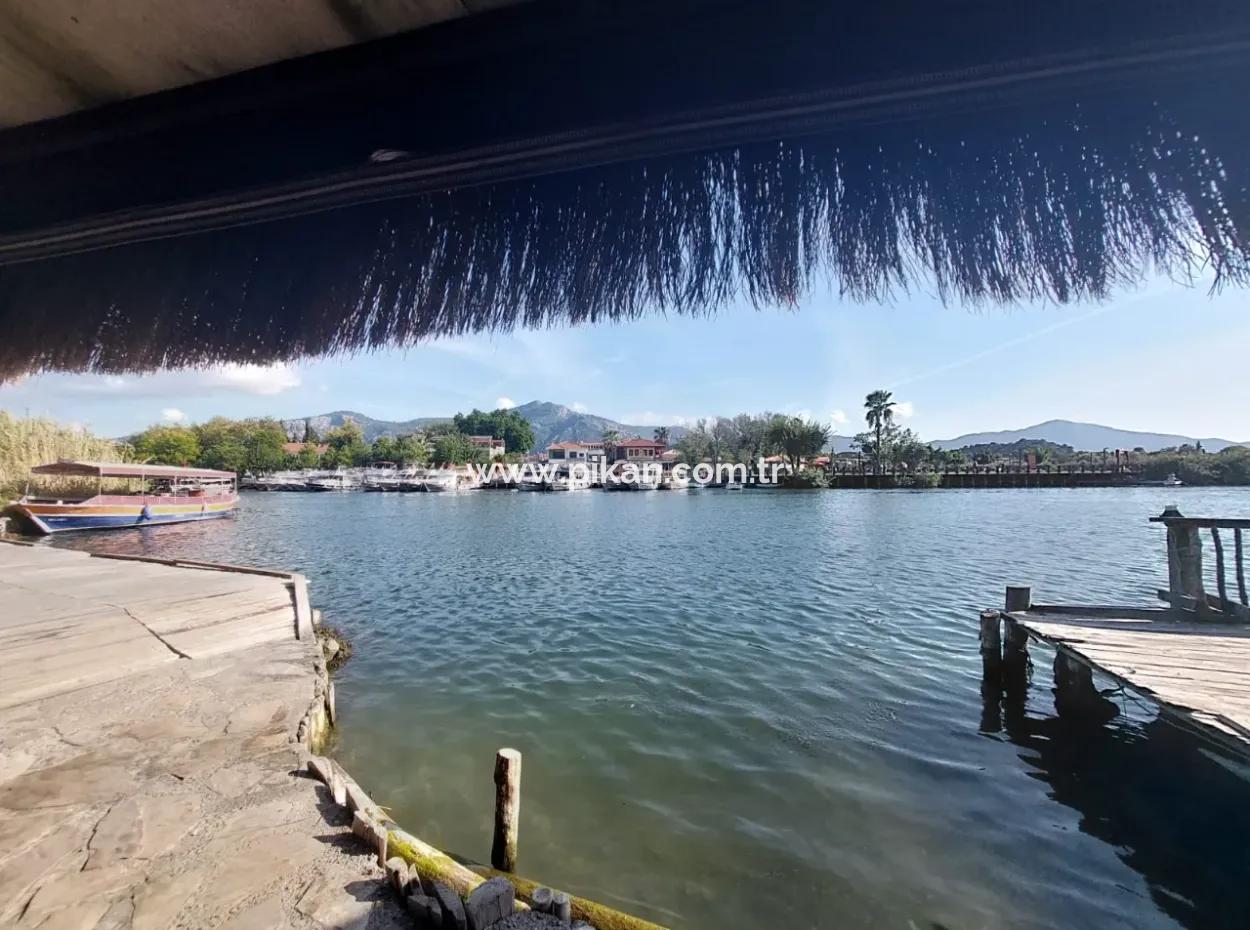 Köyceğiz Çandır Dalyan Canal Zero 865 M2 Haus Und Restaurant Zu Verkaufen