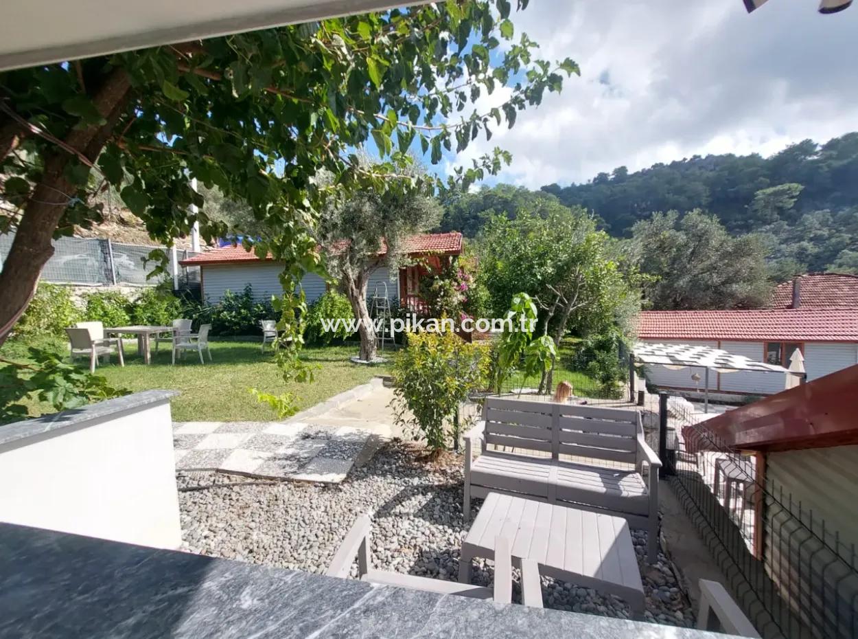 Muğla Ortaca Gökbel Doga Mit Schwimmbad 1 1 Holzmöblierter Bungalow Zu Vermieten