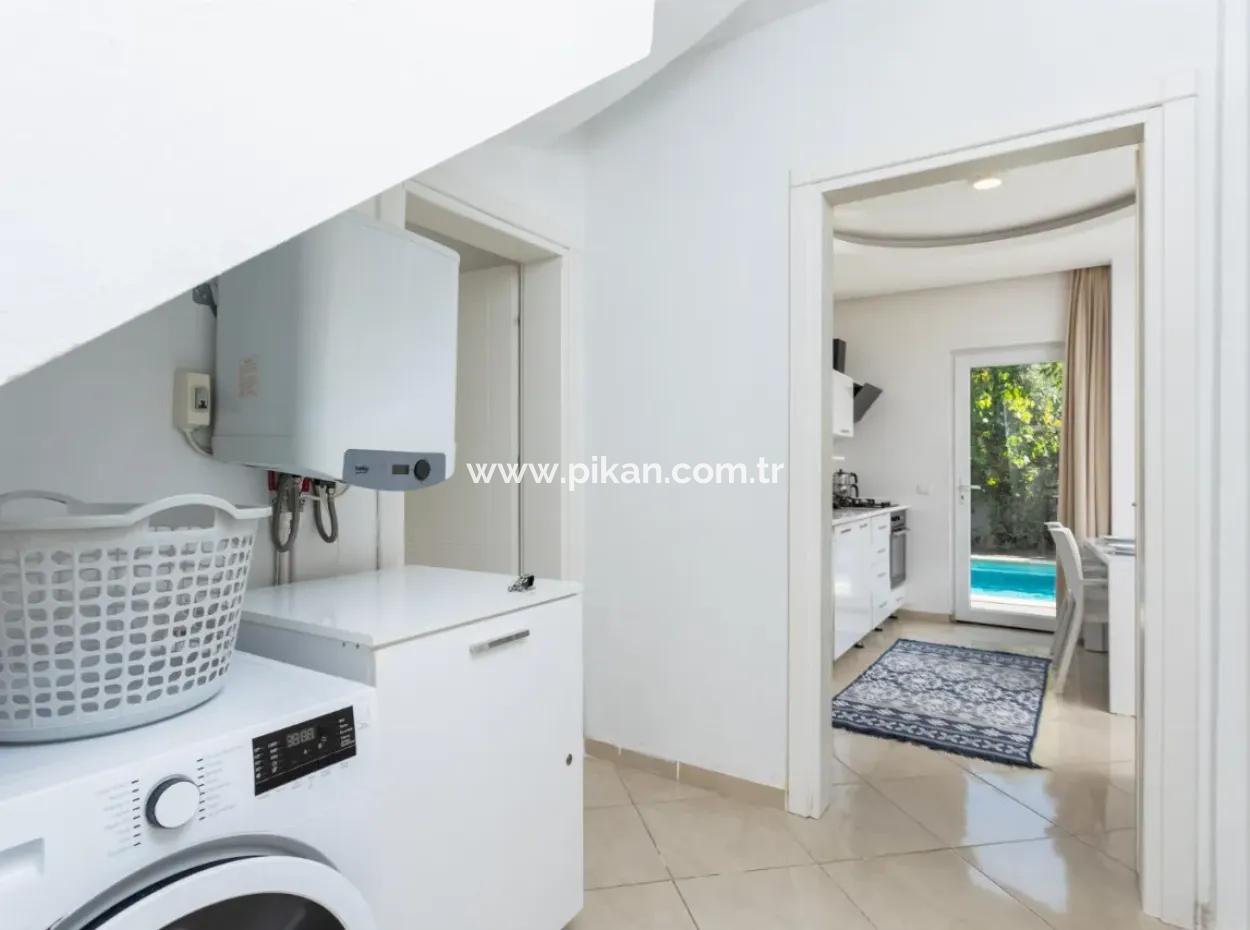 120 M2, 3 1 Möblierte Villa Mit Pool In Muğla Dalyan 6 Monatsmieten