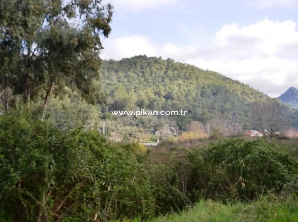 Grundstück Zu Verkaufen In Göcek In Der Nähe Des Strandes, Mit Einem Projekt Inlice