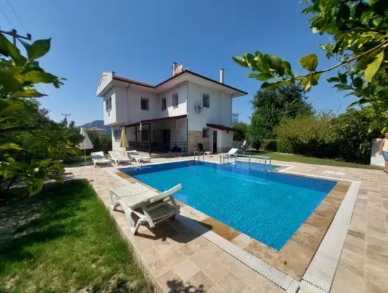 Freistehende Villa Mit Pool Zum Verkauf In Dalyan – 3 1 Duplex Mit Wärmepumpe