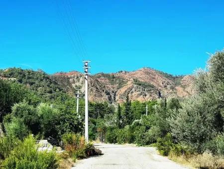 Fethiye Göcekte Freistehende Wohnung Zoning Schnäppchen Grundstück Zu Verkaufen