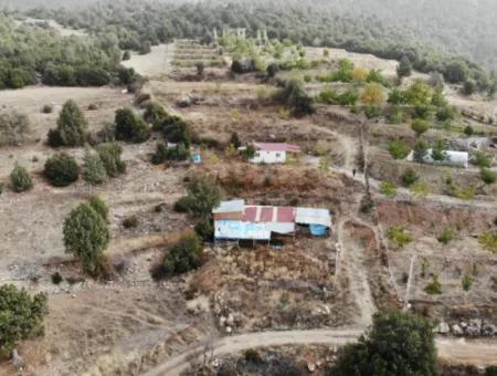 5 000 M2 Grundstück In Çameli Kızılyaka 2 In 1 Einfamilienhaus Und Scheune Zu Vermieten