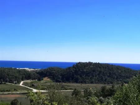 400 M2 Grundstück Mit Meerblick In Muğla Sarigerme Zu Verkaufen Oder Zu Tauschen