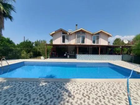 Einfamilienhaus Mit Pool, Berg- Und Naturblick Zum Verkauf In Ortaca Okçular, Muğla