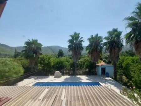 Einfamilienhaus Mit Pool, Berg- Und Naturblick Zum Verkauf In Ortaca Okçular, Muğla