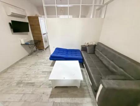 1 0 Möblierte Studiowohnung Zu Vermieten Im Zentrum Von Ortaca Çarşı.