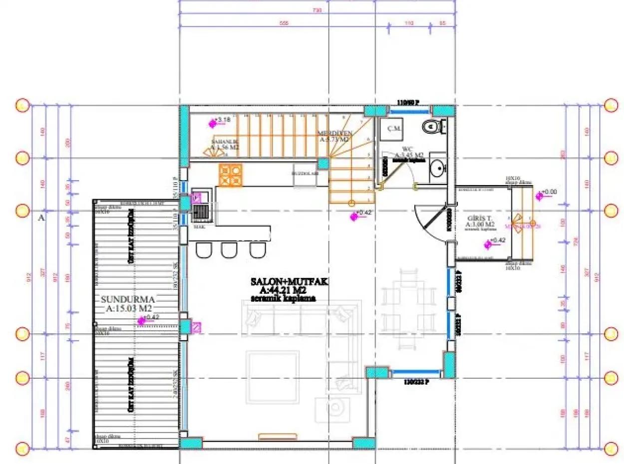 Mugla Ortaca Mergenli 417 M2 Zoning Project Ready Land For Sale