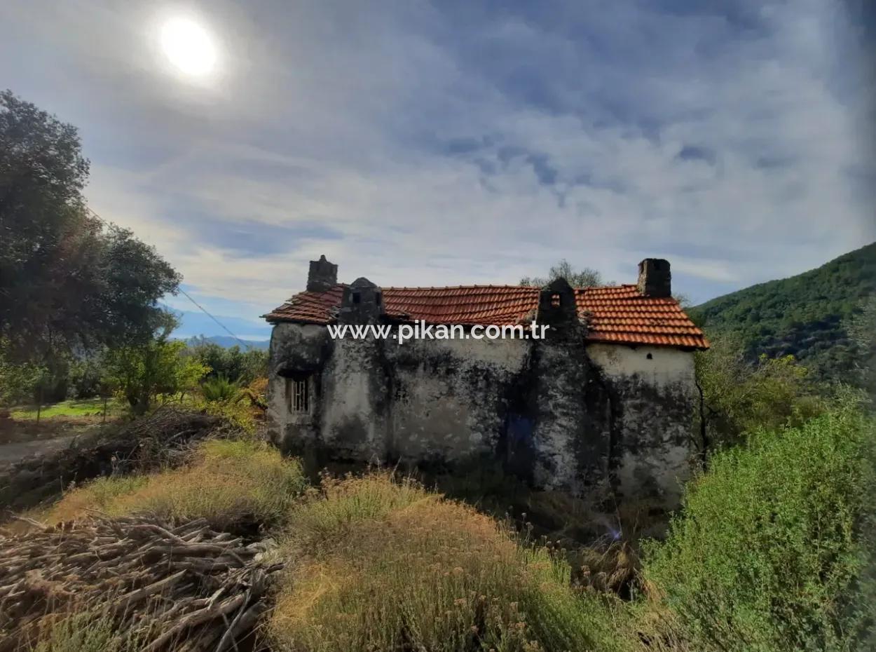 Sea View House For Sale In Gocek Gokceovacik And 246 M2 Land