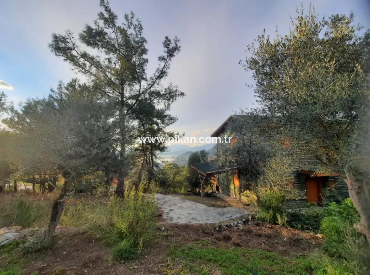 Mugla Ortaca Gökbel 1 +1-Item Detached House With Sea View Annual Rent