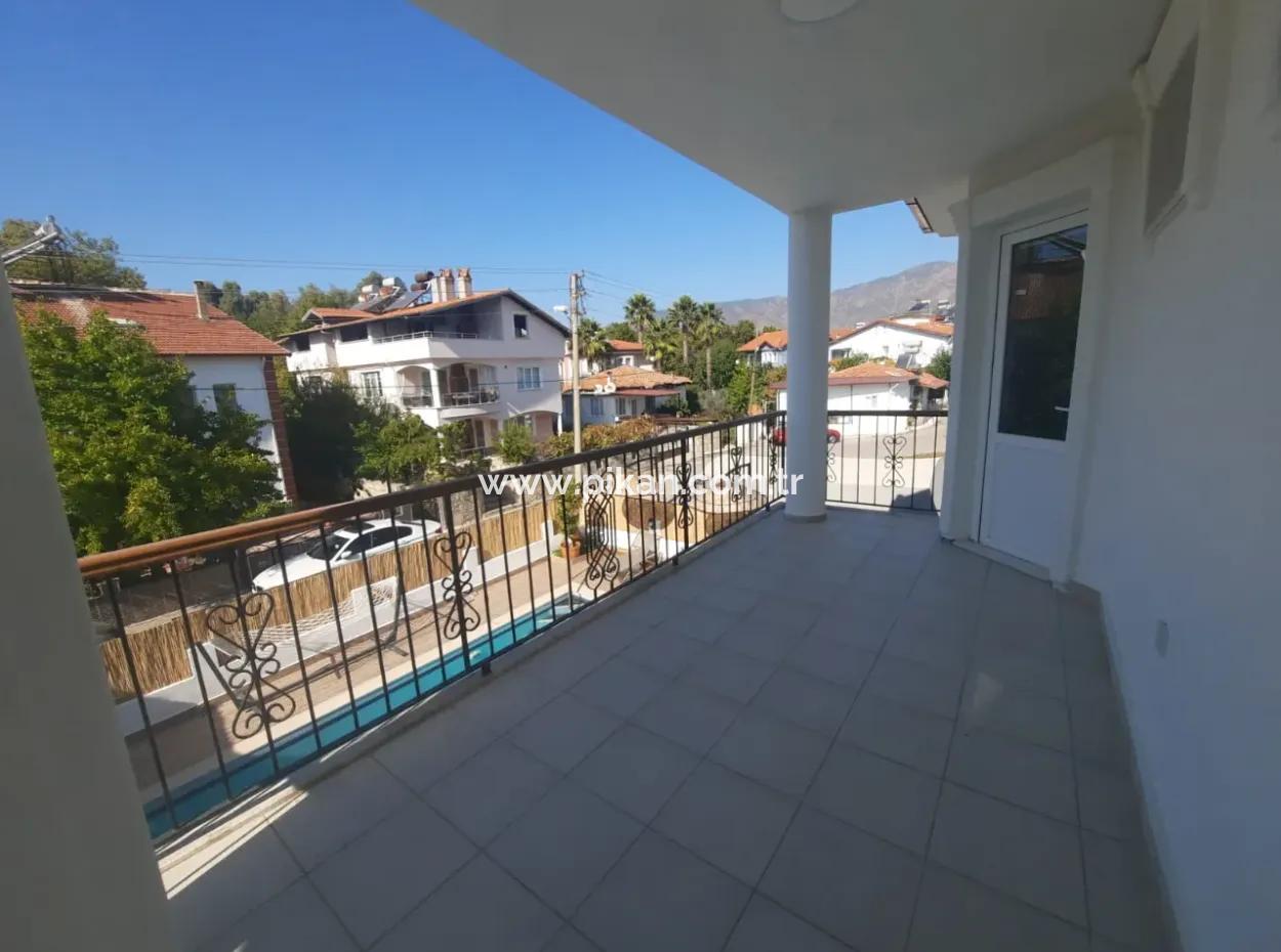 Köyceğizde Close To The Lake Swimming Pool, Furnished, 7 1 Detached Triplex For Rent Until May
