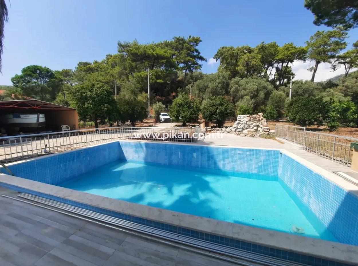 1 570 M2 Land In Köyceğiz Çandır, Muğla, Swimming Pool, Lake View Triplex For Sale