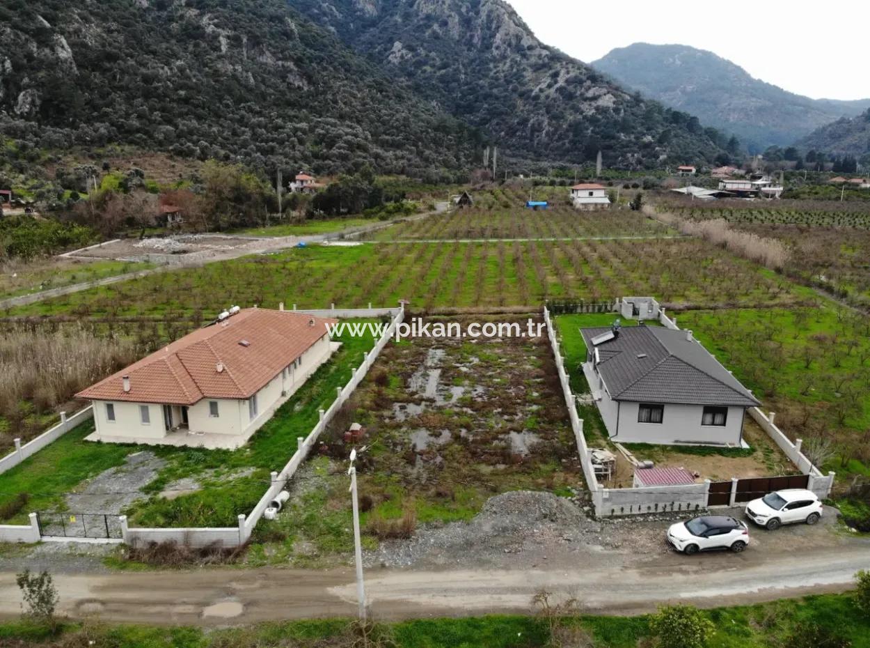 1000 M2 Detached Land With Zoning For Sale In Ortaca Mergenli