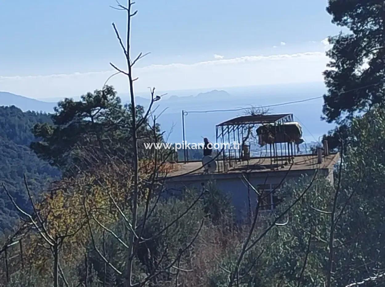 120 M2, 3 1 Single Storey House For Sale On 8500 M2 Land With Sea And Nature View In Antalya Finike Alacadağ