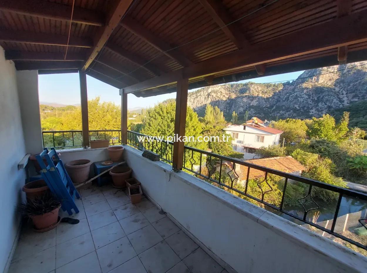 1 1 Furnished Penthouse Apartment For Rent In Ortaca Okçular Marmarlı