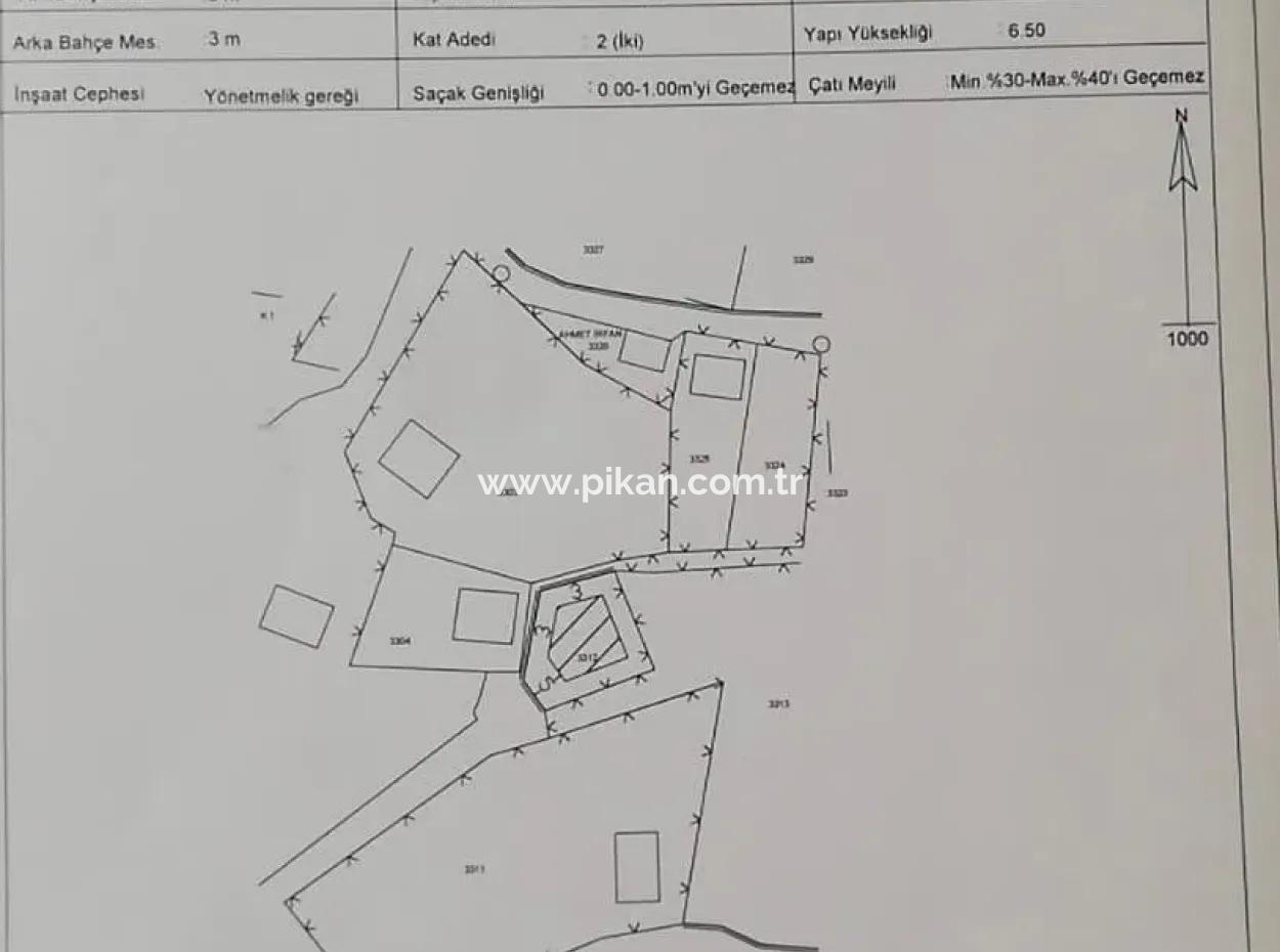 Detached 260 M2 Zoned Land For Sale In The Center Of Köyceğiz Plateau