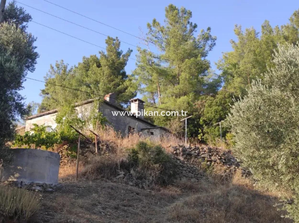 Muğla, Dalaman, Elcik 1 100 M2, Detached Land, 60 M2 Village House For Sale