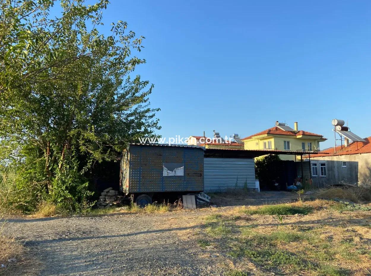 Detached House And Greenhouse For Sale In 5200 M2 Field In Ortaca Eskiköy