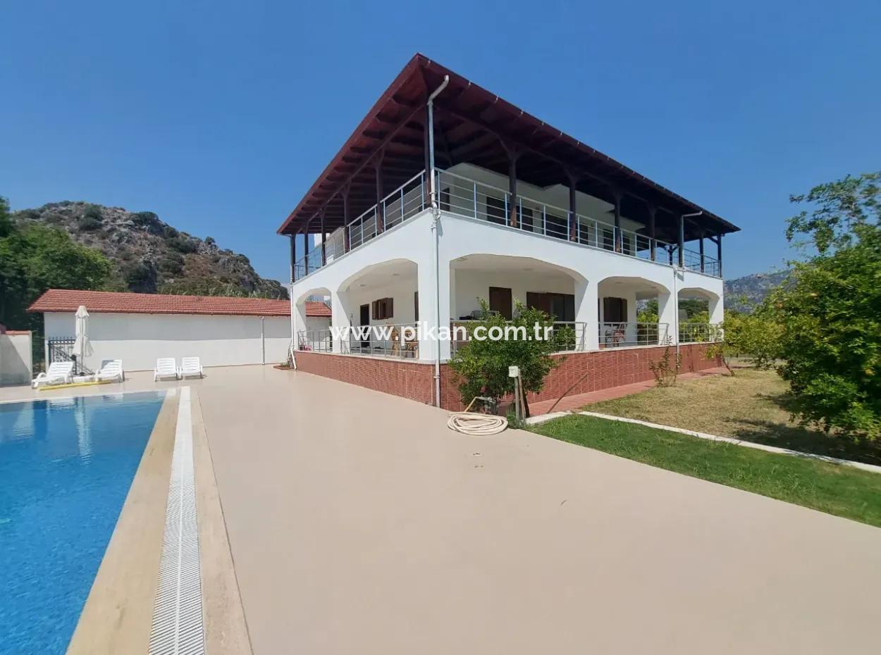 Luxury Triplex With Swimming Pool In 7 500 M2 Pomegranate Garden In Mugla Dalyan