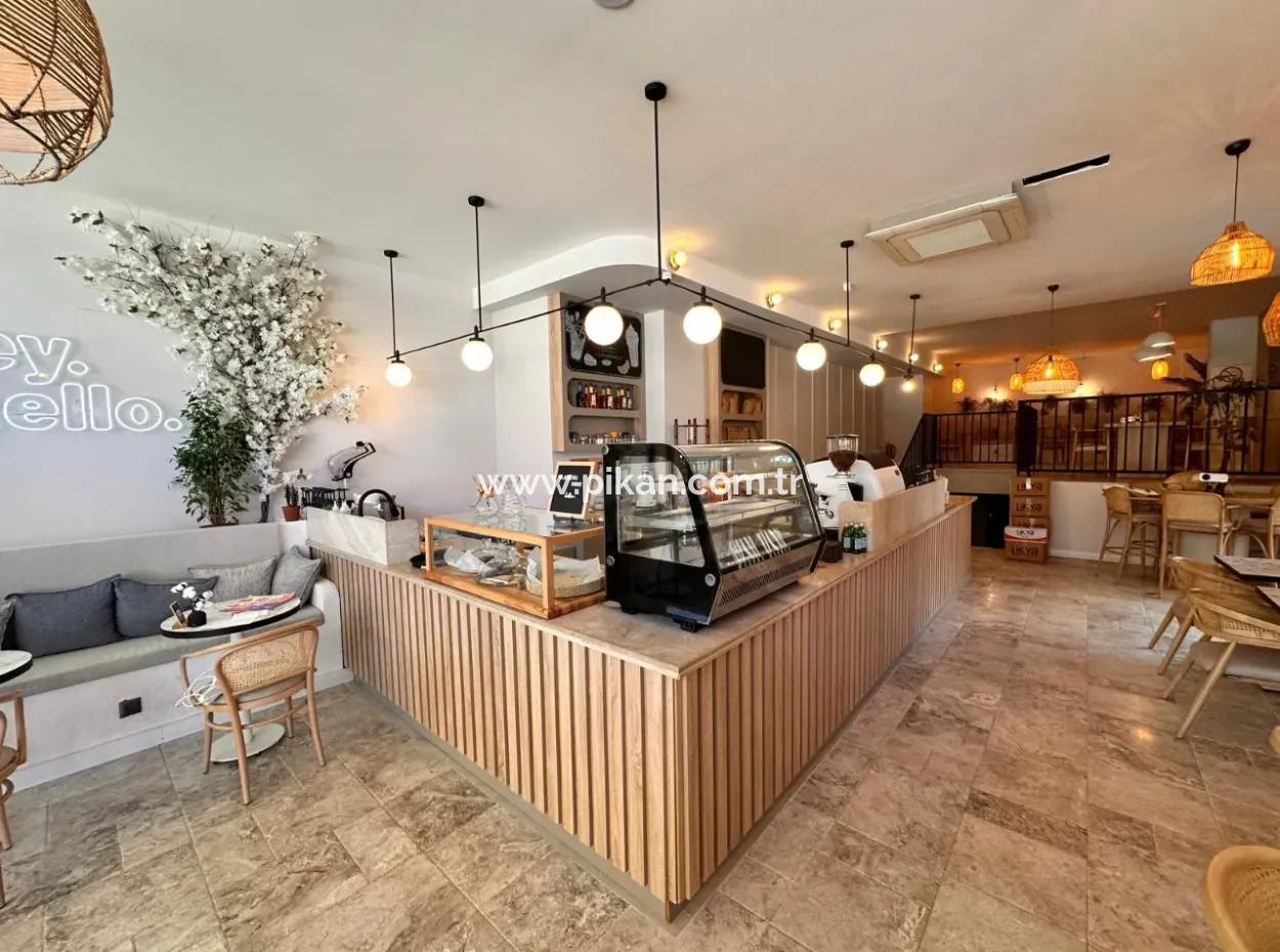 Luxury Cafe For Rent On The Busiest Street Of Ortaca.