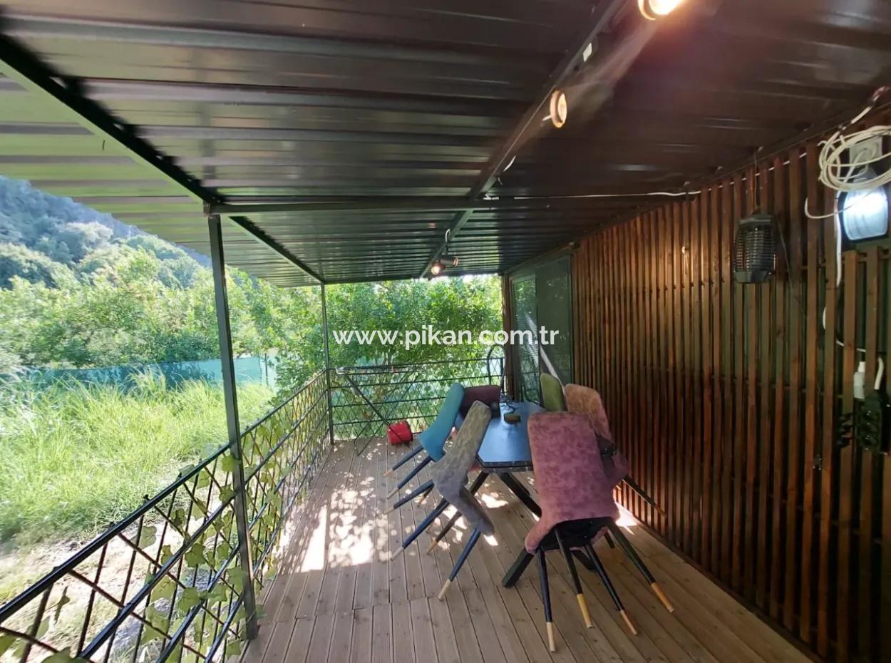 21 M² Furnished 1 1 Container House In Ortaca Okçular – Annual Rent