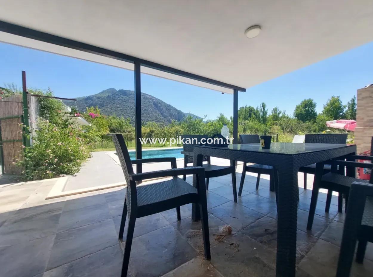 2 1 Detached House With Pool For Rent In Muğla Ortaca Dalyan