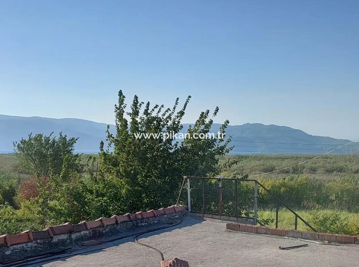 5.850 M² Lake View Land And Village House For Sale In Ortaca Eskiköy