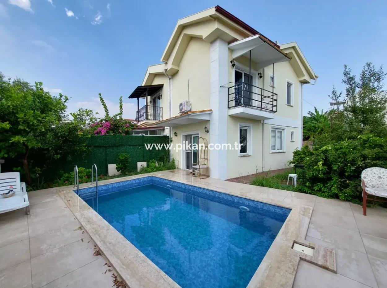 Furnished Duplex With Private Pool For Rent In Muğla Dalyan