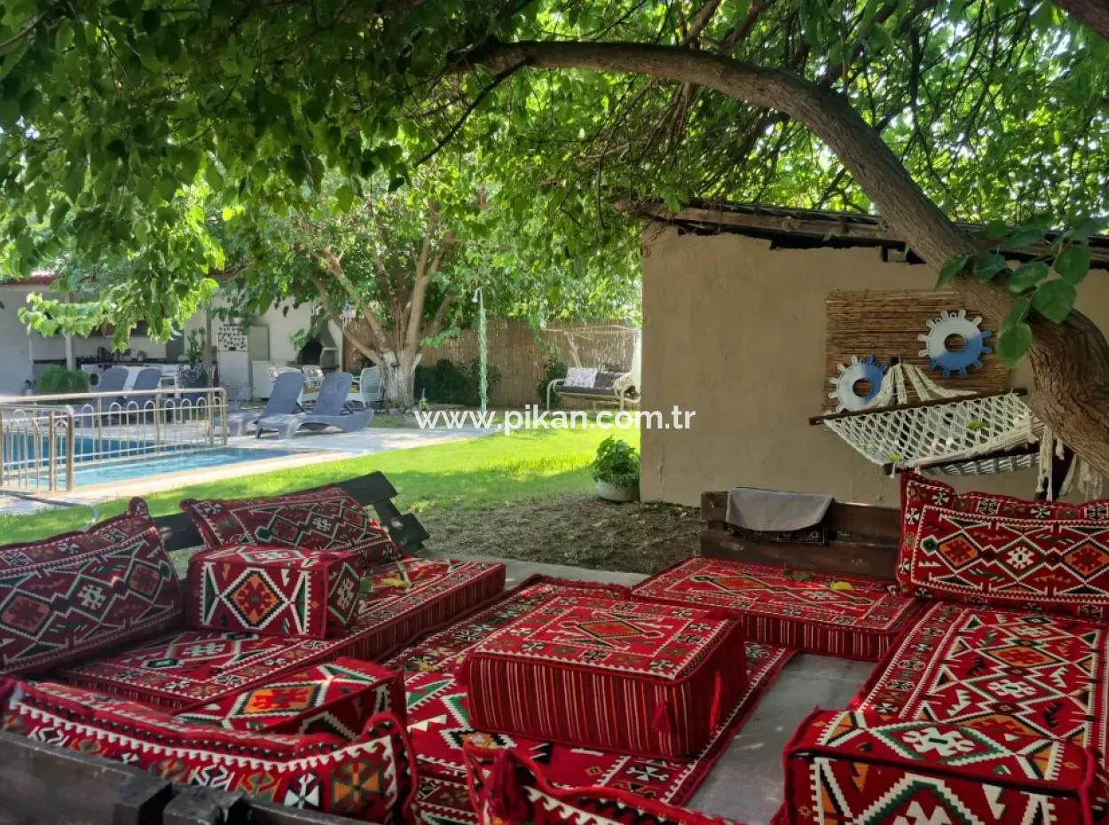 Ortaca Ekşiliyurt 2 1 Furnished Apartment For Rent On A Plot Of 700 M2 With Swimming Pool