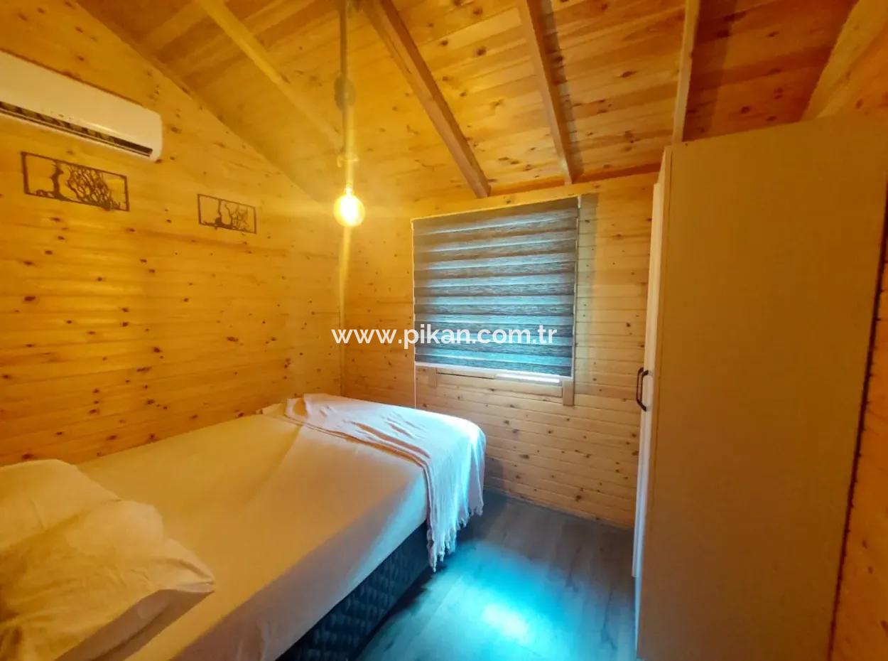 Muğla Ortaca Gökbel Doga With Swimming Pool 1 1 Wooden Furnished Bungalow For Rent