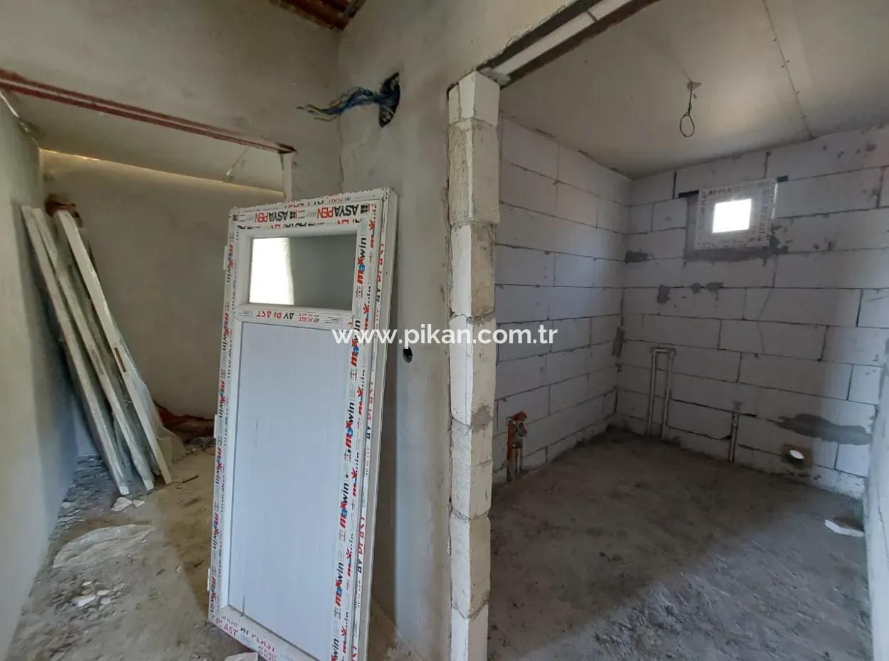 On 763 M2 Land In Ortaca Gökbel, Rough Construction 70 M2, 2 1 Prefabricated House For Sale