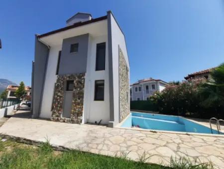 3 Triplex Villas With Mugla Ortaca Dalyan Swimming Pool For Sale Completely