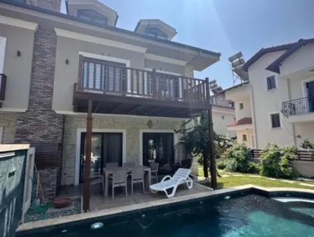 Flat, Furnished 5 1 Luxury Villa With Swimming Pool For Sale In Dalyan, Mugla