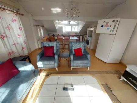 Furnished 2 1, 70M2, Penthouse Apartment For Rent In The Center Of Dalyan, Muğla